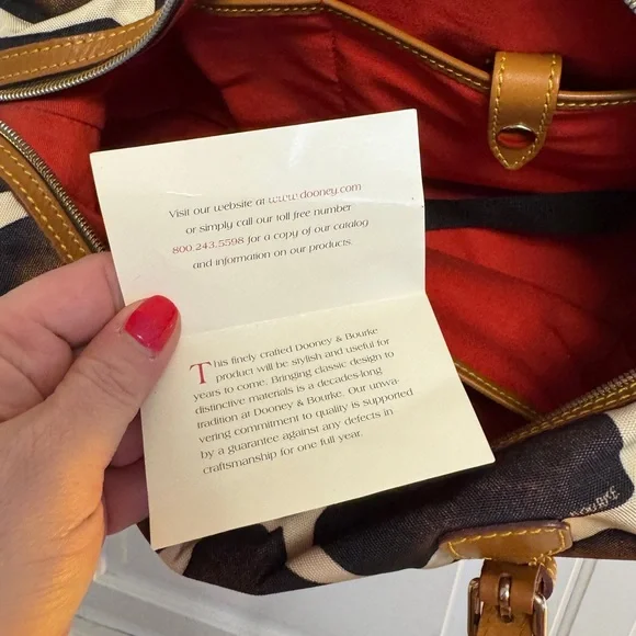 NWT DOONEY & BOURKE 🦆 RARE Vintage Giraffe Duffle Satchel Shoulder Bag - Picture 10 of 11